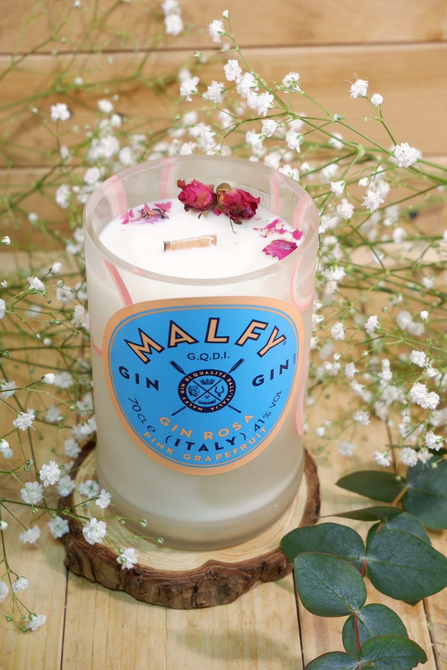 Candela Malfy rosa - Rosa e Pompelmo