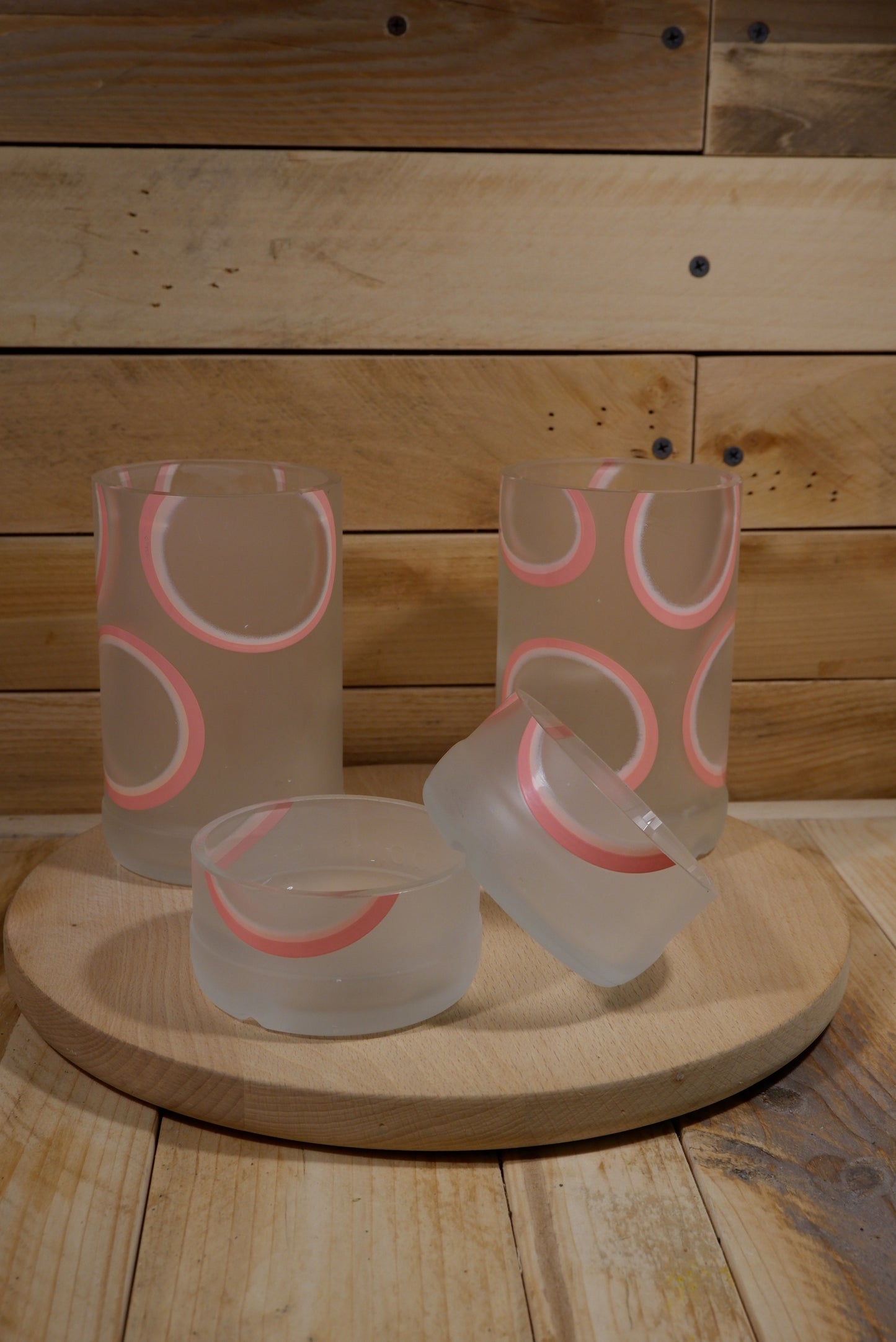 Set Bicchieri + portastuzzichini Malfy rosa
