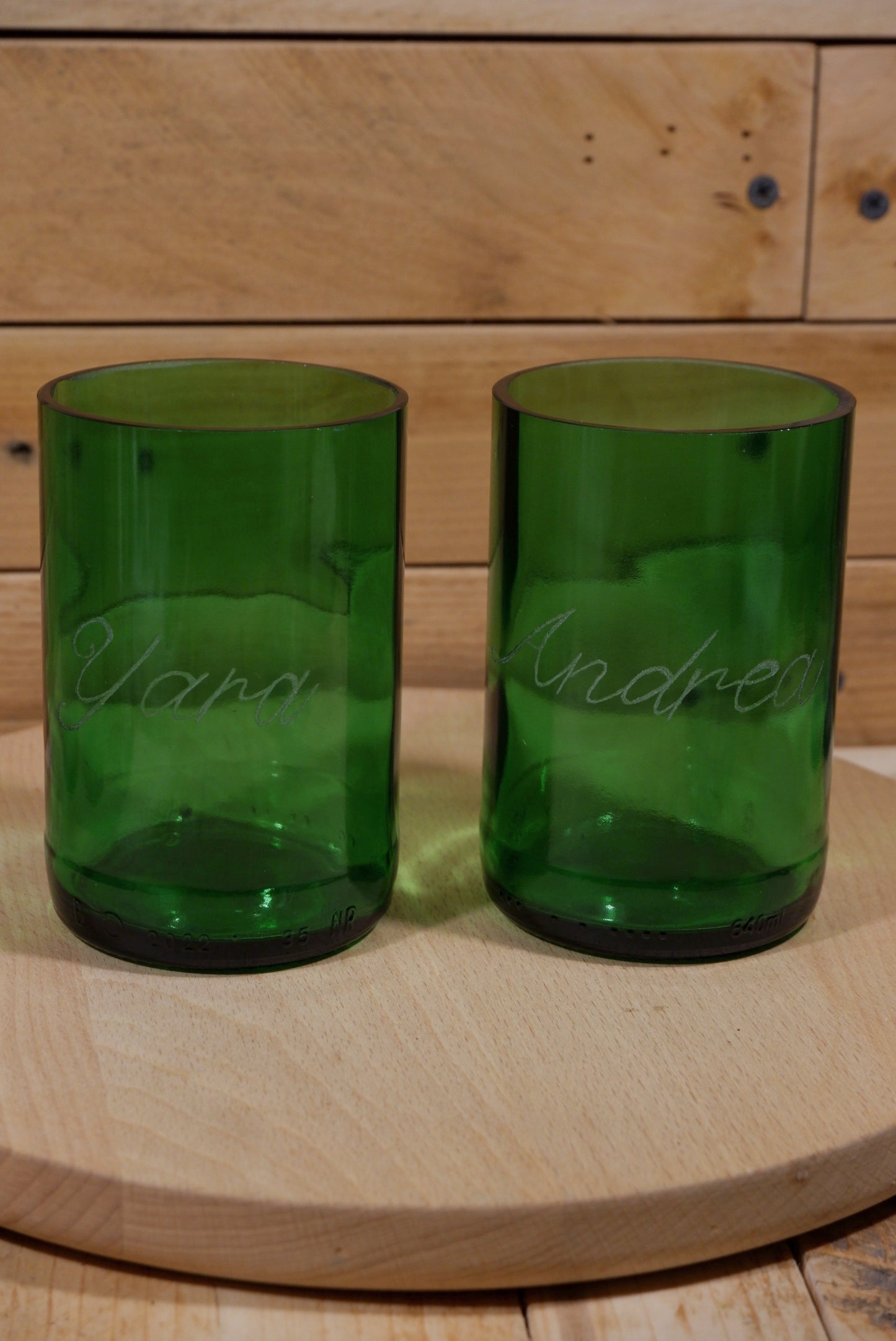 Bicchieri di birra incisi personalizzabili