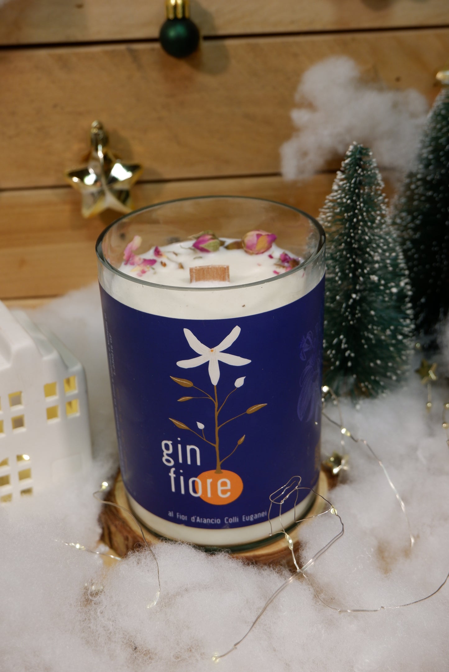 Candela Gin fiore - Rosa e pompelmo